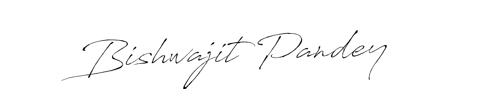 How to make Bishwajit Pandey name signature. Use Antro_Vectra style for creating short signs online. This is the latest handwritten sign. Bishwajit Pandey signature style 6 images and pictures png