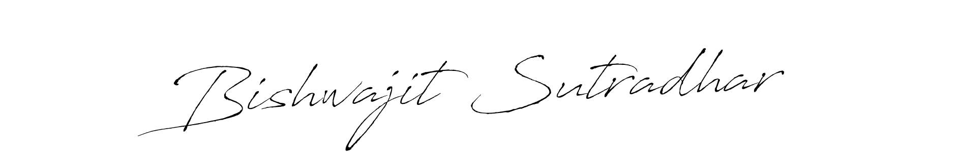 Create a beautiful signature design for name Bishwajit Sutradhar. With this signature (Antro_Vectra) fonts, you can make a handwritten signature for free. Bishwajit Sutradhar signature style 6 images and pictures png