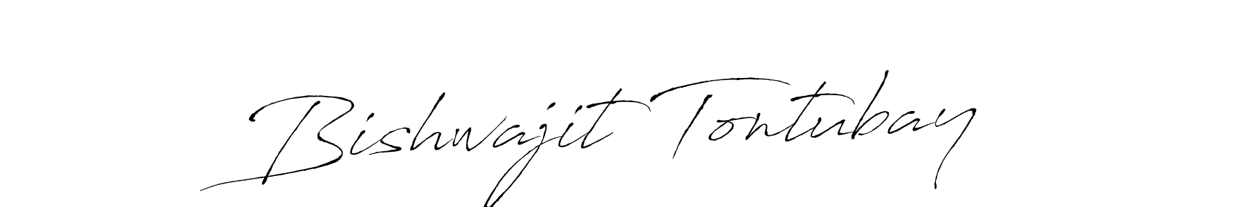 Create a beautiful signature design for name Bishwajit Tontubay. With this signature (Antro_Vectra) fonts, you can make a handwritten signature for free. Bishwajit Tontubay signature style 6 images and pictures png