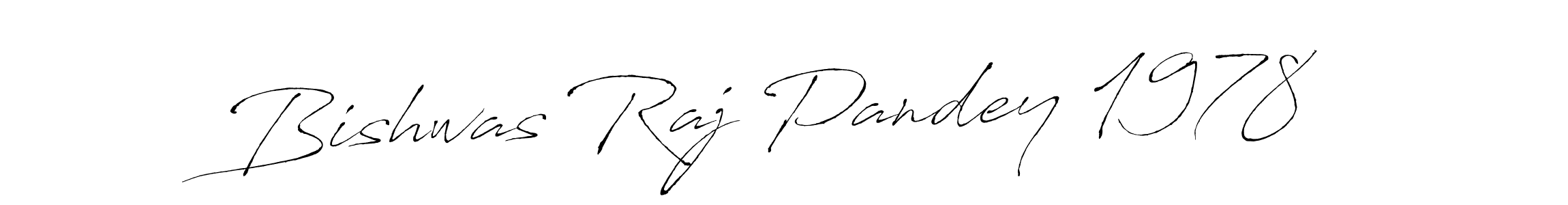 How to make Bishwas Raj Pandey 1978 name signature. Use Antro_Vectra style for creating short signs online. This is the latest handwritten sign. Bishwas Raj Pandey 1978 signature style 6 images and pictures png