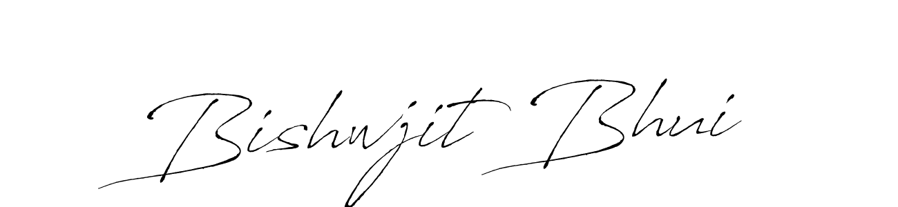 Use a signature maker to create a handwritten signature online. With this signature software, you can design (Antro_Vectra) your own signature for name Bishwjit Bhui. Bishwjit Bhui signature style 6 images and pictures png