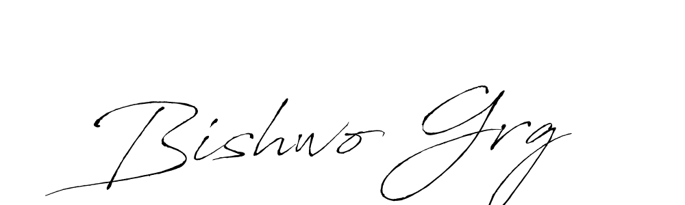 Design your own signature with our free online signature maker. With this signature software, you can create a handwritten (Antro_Vectra) signature for name Bishwo Grg. Bishwo Grg signature style 6 images and pictures png