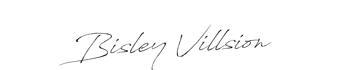 Make a beautiful signature design for name Bisley Villsion. With this signature (Antro_Vectra) style, you can create a handwritten signature for free. Bisley Villsion signature style 6 images and pictures png