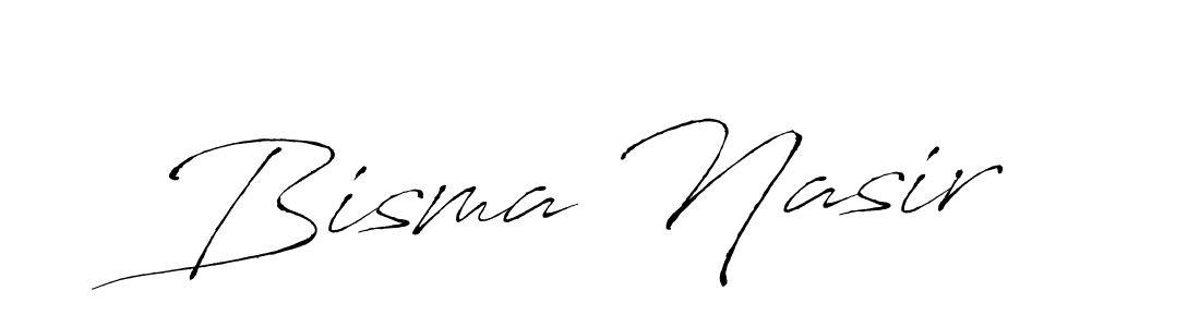 Create a beautiful signature design for name Bisma Nasir. With this signature (Antro_Vectra) fonts, you can make a handwritten signature for free. Bisma Nasir signature style 6 images and pictures png