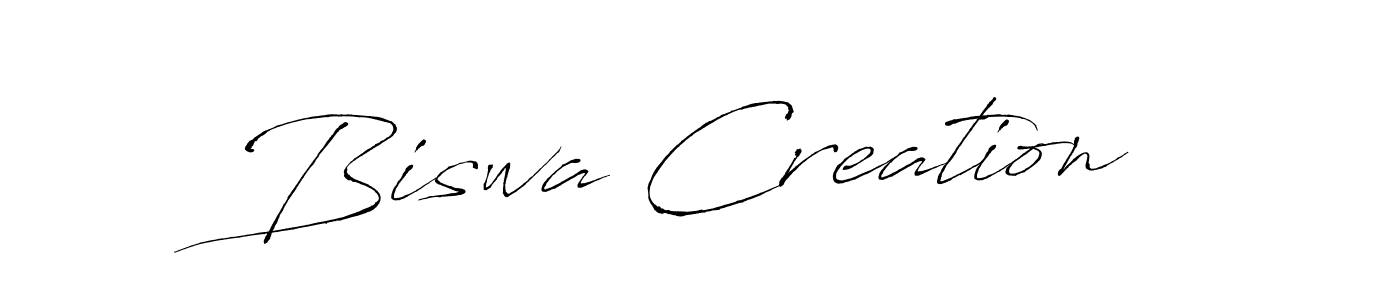 Design your own signature with our free online signature maker. With this signature software, you can create a handwritten (Antro_Vectra) signature for name Biswa Creation. Biswa Creation signature style 6 images and pictures png