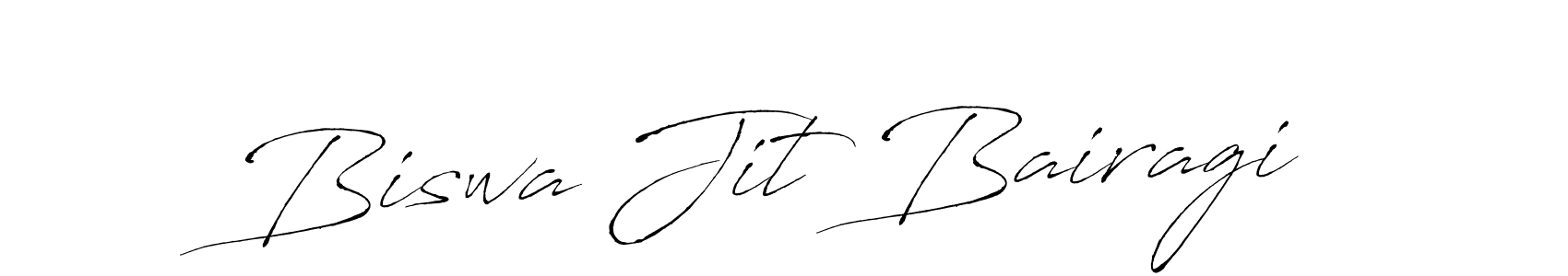 How to make Biswa Jit Bairagi name signature. Use Antro_Vectra style for creating short signs online. This is the latest handwritten sign. Biswa Jit Bairagi signature style 6 images and pictures png
