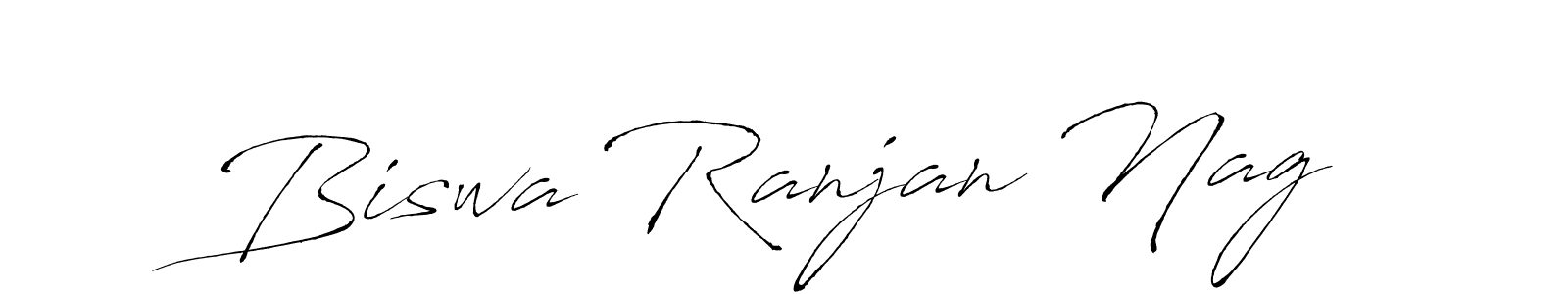 How to make Biswa Ranjan Nag name signature. Use Antro_Vectra style for creating short signs online. This is the latest handwritten sign. Biswa Ranjan Nag signature style 6 images and pictures png
