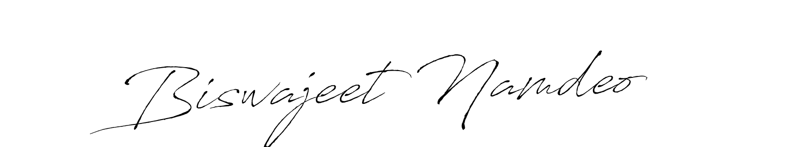 Make a beautiful signature design for name Biswajeet Namdeo. With this signature (Antro_Vectra) style, you can create a handwritten signature for free. Biswajeet Namdeo signature style 6 images and pictures png