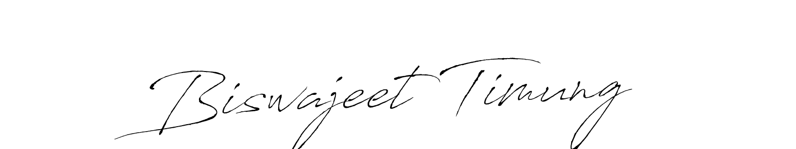 How to make Biswajeet Timung name signature. Use Antro_Vectra style for creating short signs online. This is the latest handwritten sign. Biswajeet Timung signature style 6 images and pictures png