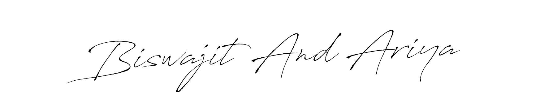 Here are the top 10 professional signature styles for the name Biswajit And Ariya. These are the best autograph styles you can use for your name. Biswajit And Ariya signature style 6 images and pictures png
