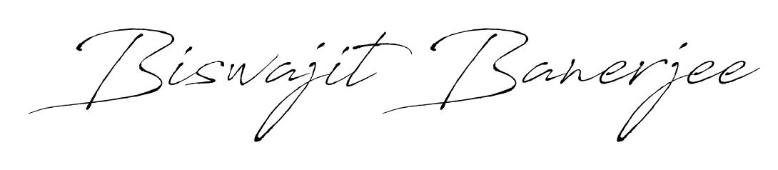 A sleek calligraphic signature for name Biswajit Banerjee utilizing Antro_Vectra styling. Great for adding personal signatures to photos and art. Biswajit Banerjee signature style 6 images and pictures png