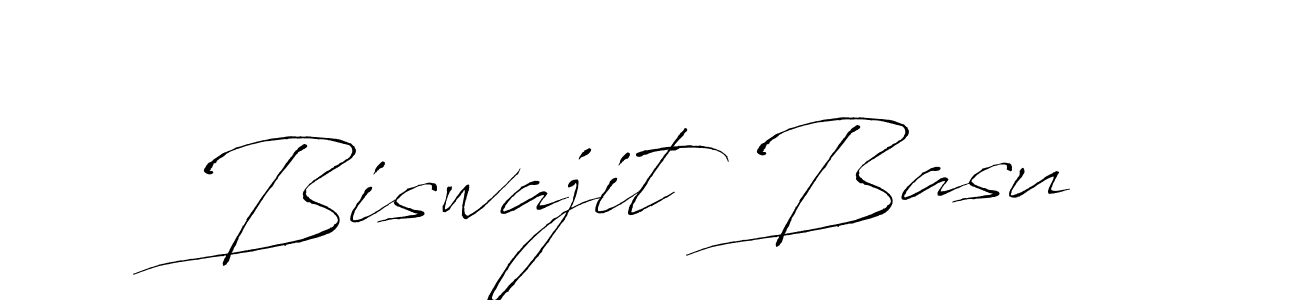 Create a beautiful signature design for name Biswajit Basu. With this signature (Antro_Vectra) fonts, you can make a handwritten signature for free. Biswajit Basu signature style 6 images and pictures png