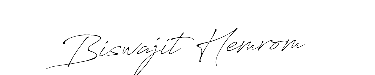 Use a signature maker to create a handwritten signature online. With this signature software, you can design (Antro_Vectra) your own signature for name Biswajit Hemrom. Biswajit Hemrom signature style 6 images and pictures png