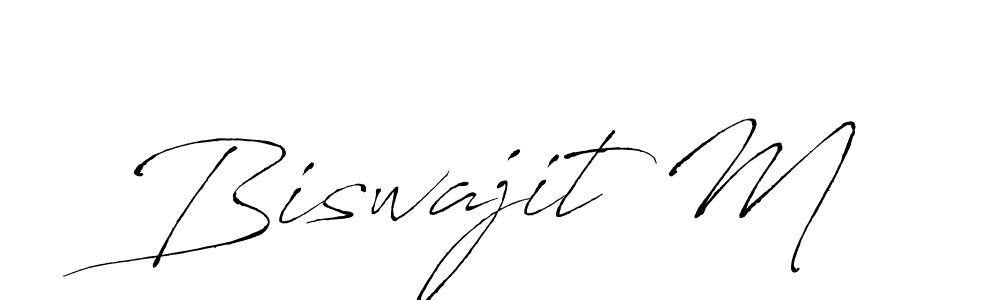 It looks lik you need a new signature style for name Biswajit M. Design unique handwritten (Antro_Vectra) signature with our free signature maker in just a few clicks. Biswajit M signature style 6 images and pictures png