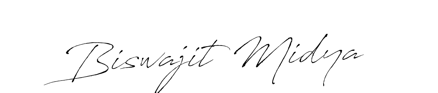 Make a beautiful signature design for name Biswajit Midya. With this signature (Antro_Vectra) style, you can create a handwritten signature for free. Biswajit Midya signature style 6 images and pictures png