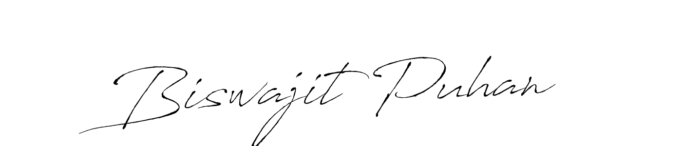 Make a beautiful signature design for name Biswajit Puhan. With this signature (Antro_Vectra) style, you can create a handwritten signature for free. Biswajit Puhan signature style 6 images and pictures png