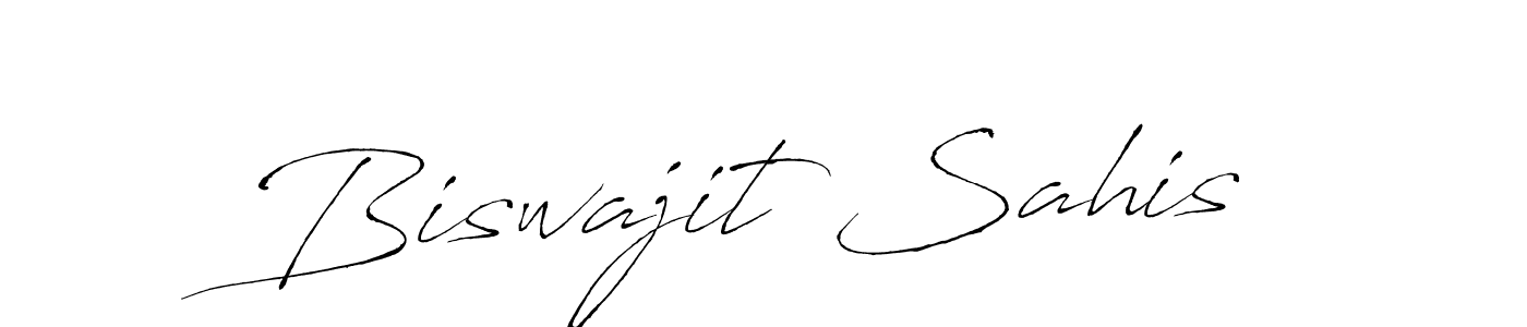 The best way (Antro_Vectra) to make a short signature is to pick only two or three words in your name. The name Biswajit Sahis include a total of six letters. For converting this name. Biswajit Sahis signature style 6 images and pictures png