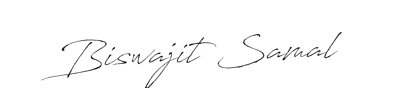 How to make Biswajit Samal name signature. Use Antro_Vectra style for creating short signs online. This is the latest handwritten sign. Biswajit Samal signature style 6 images and pictures png