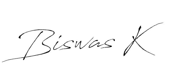 Make a beautiful signature design for name Biswas K. With this signature (Antro_Vectra) style, you can create a handwritten signature for free. Biswas K signature style 6 images and pictures png