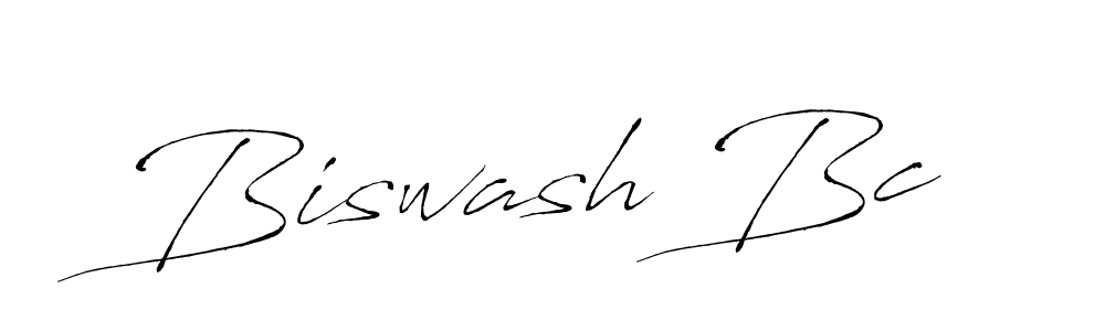 Design your own signature with our free online signature maker. With this signature software, you can create a handwritten (Antro_Vectra) signature for name Biswash Bc. Biswash Bc signature style 6 images and pictures png