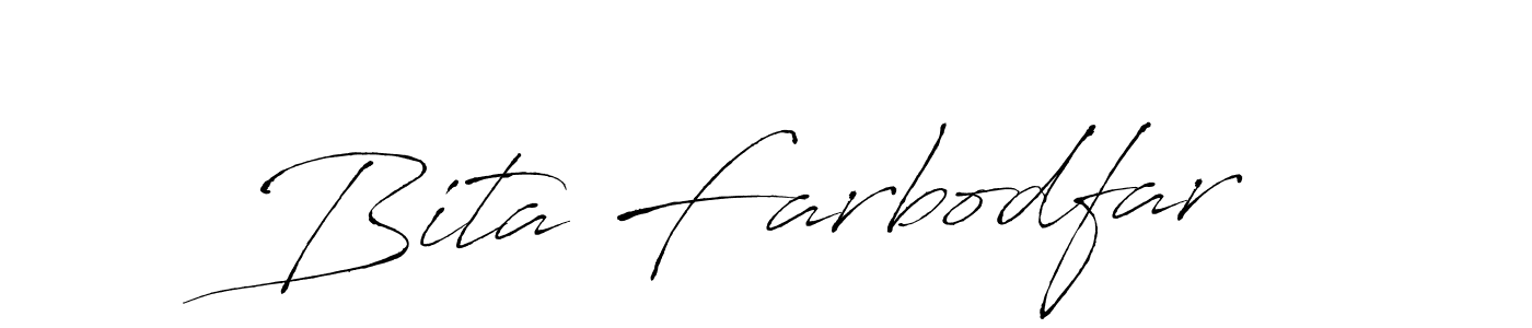 The best way (Antro_Vectra) to make a short signature is to pick only two or three words in your name. The name Bita Farbodfar include a total of six letters. For converting this name. Bita Farbodfar signature style 6 images and pictures png
