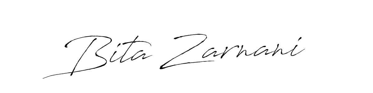 Design your own signature with our free online signature maker. With this signature software, you can create a handwritten (Antro_Vectra) signature for name Bita Zarnani. Bita Zarnani signature style 6 images and pictures png