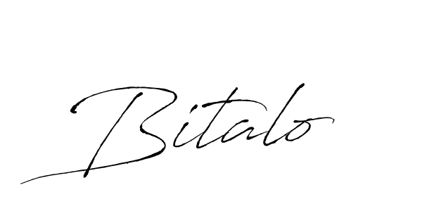 Create a beautiful signature design for name Bitalo. With this signature (Antro_Vectra) fonts, you can make a handwritten signature for free. Bitalo signature style 6 images and pictures png