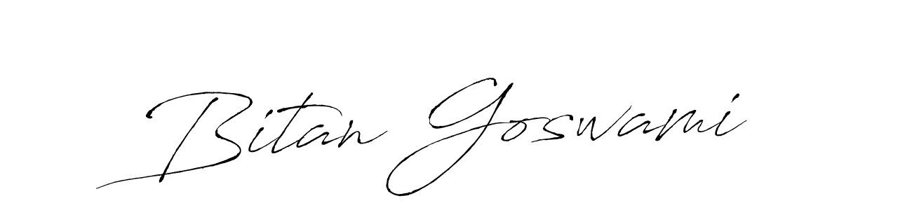 Create a beautiful signature design for name Bitan Goswami. With this signature (Antro_Vectra) fonts, you can make a handwritten signature for free. Bitan Goswami signature style 6 images and pictures png