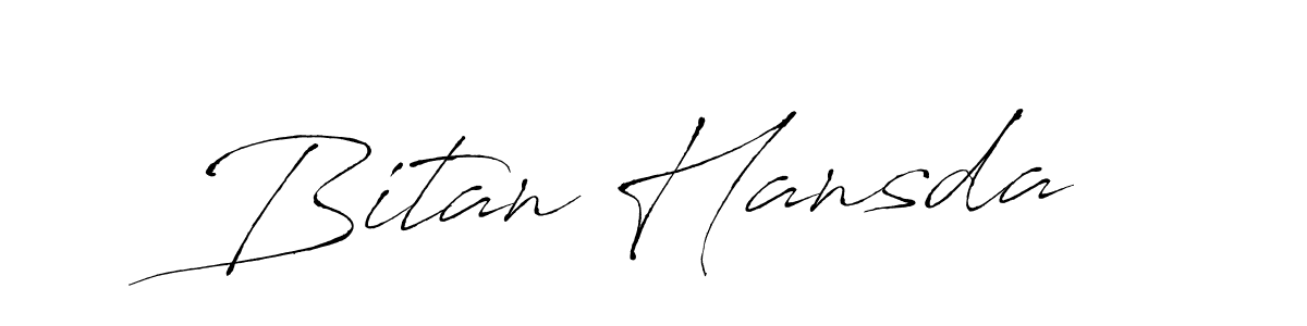 Make a beautiful signature design for name Bitan Hansda. With this signature (Antro_Vectra) style, you can create a handwritten signature for free. Bitan Hansda signature style 6 images and pictures png