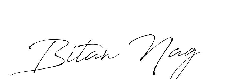 Use a signature maker to create a handwritten signature online. With this signature software, you can design (Antro_Vectra) your own signature for name Bitan Nag. Bitan Nag signature style 6 images and pictures png