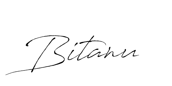 How to make Bitanu signature? Antro_Vectra is a professional autograph style. Create handwritten signature for Bitanu name. Bitanu signature style 6 images and pictures png