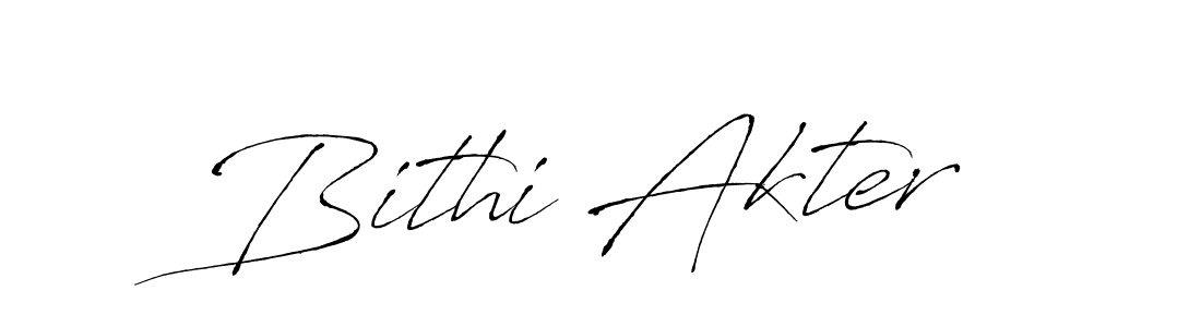 Also we have Bithi Akter name is the best signature style. Create professional handwritten signature collection using Antro_Vectra autograph style. Bithi Akter signature style 6 images and pictures png