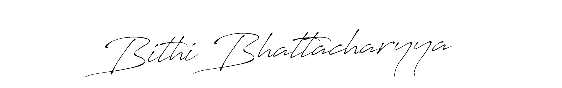 Antro_Vectra is a professional signature style that is perfect for those who want to add a touch of class to their signature. It is also a great choice for those who want to make their signature more unique. Get Bithi Bhattacharyya name to fancy signature for free. Bithi Bhattacharyya signature style 6 images and pictures png