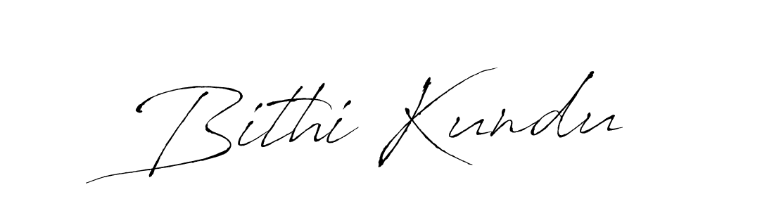 Also we have Bithi Kundu name is the best signature style. Create professional handwritten signature collection using Antro_Vectra autograph style. Bithi Kundu signature style 6 images and pictures png