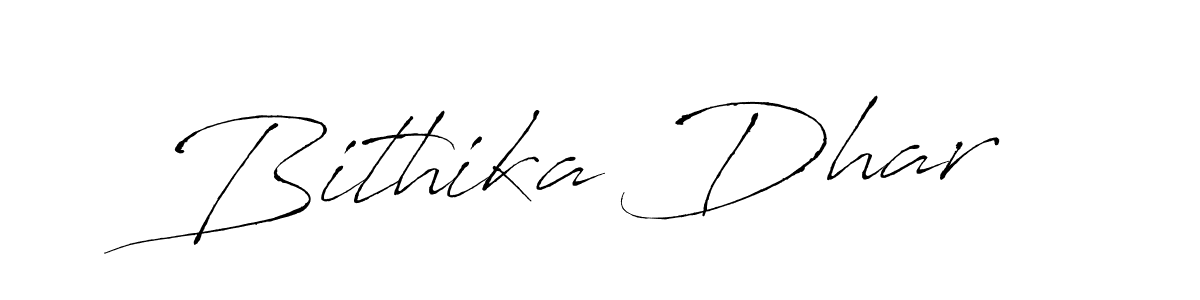 Make a beautiful signature design for name Bithika Dhar. With this signature (Antro_Vectra) style, you can create a handwritten signature for free. Bithika Dhar signature style 6 images and pictures png