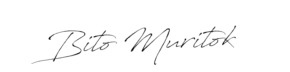 Similarly Antro_Vectra is the best handwritten signature design. Signature creator online .You can use it as an online autograph creator for name Bito Muritok. Bito Muritok signature style 6 images and pictures png