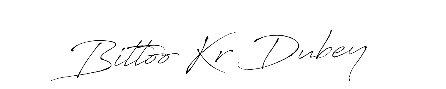 Bittoo Kr Dubey stylish signature style. Best Handwritten Sign (Antro_Vectra) for my name. Handwritten Signature Collection Ideas for my name Bittoo Kr Dubey. Bittoo Kr Dubey signature style 6 images and pictures png
