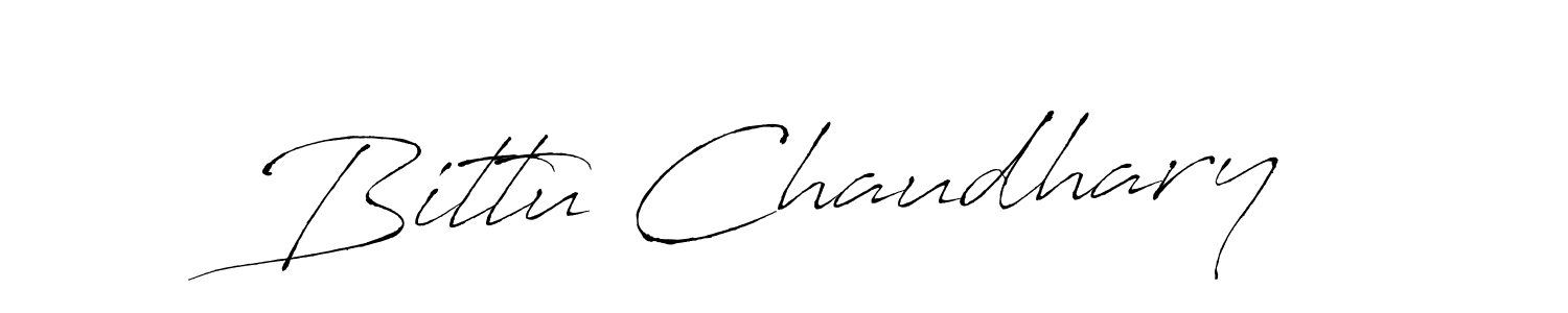 Use a signature maker to create a handwritten signature online. With this signature software, you can design (Antro_Vectra) your own signature for name Bittu Chaudhary. Bittu Chaudhary signature style 6 images and pictures png