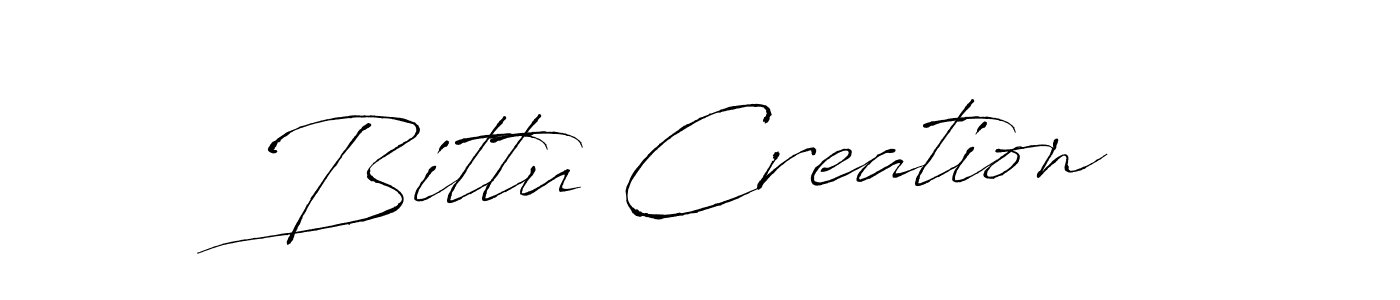 Use a signature maker to create a handwritten signature online. With this signature software, you can design (Antro_Vectra) your own signature for name Bittu Creation. Bittu Creation signature style 6 images and pictures png