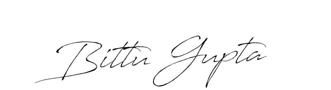 Use a signature maker to create a handwritten signature online. With this signature software, you can design (Antro_Vectra) your own signature for name Bittu Gupta. Bittu Gupta signature style 6 images and pictures png