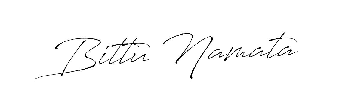 Bittu Namata stylish signature style. Best Handwritten Sign (Antro_Vectra) for my name. Handwritten Signature Collection Ideas for my name Bittu Namata. Bittu Namata signature style 6 images and pictures png