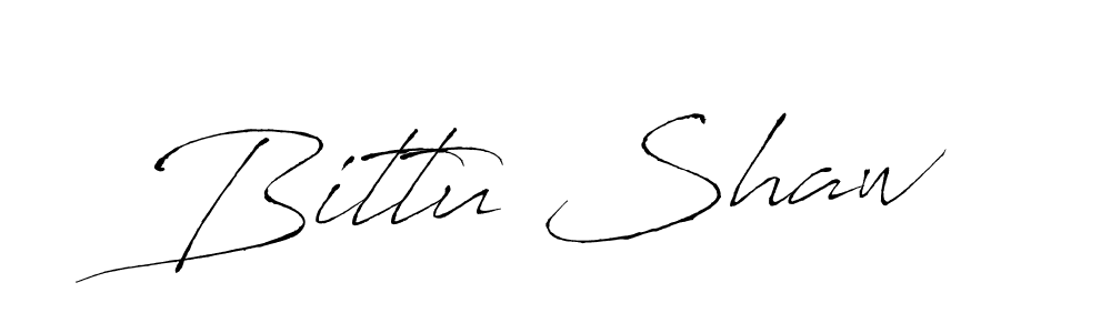 Design your own signature with our free online signature maker. With this signature software, you can create a handwritten (Antro_Vectra) signature for name Bittu Shaw. Bittu Shaw signature style 6 images and pictures png