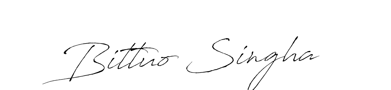 Make a beautiful signature design for name Bittuo Singha. With this signature (Antro_Vectra) style, you can create a handwritten signature for free. Bittuo Singha signature style 6 images and pictures png