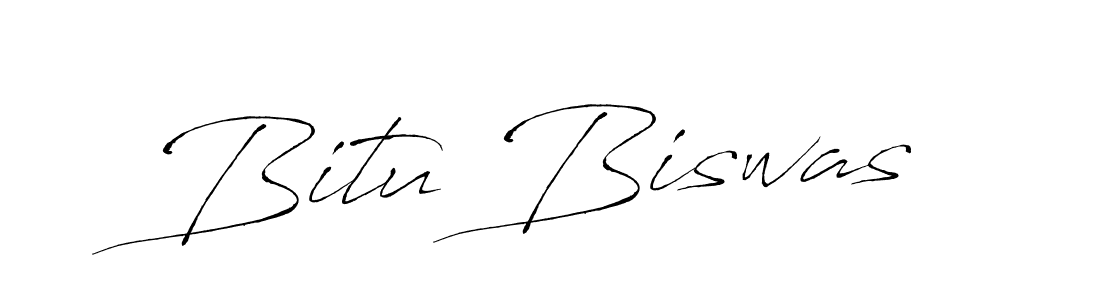 Bitu Biswas stylish signature style. Best Handwritten Sign (Antro_Vectra) for my name. Handwritten Signature Collection Ideas for my name Bitu Biswas. Bitu Biswas signature style 6 images and pictures png