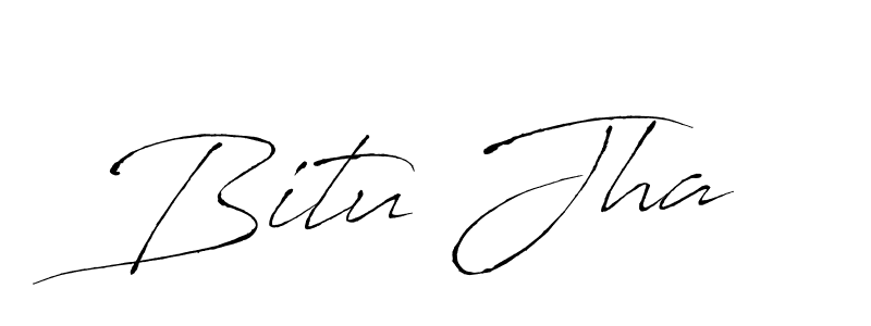 How to make Bitu Jha signature? Antro_Vectra is a professional autograph style. Create handwritten signature for Bitu Jha name. Bitu Jha signature style 6 images and pictures png