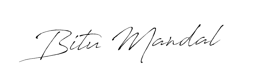 Also we have Bitu Mandal name is the best signature style. Create professional handwritten signature collection using Antro_Vectra autograph style. Bitu Mandal signature style 6 images and pictures png