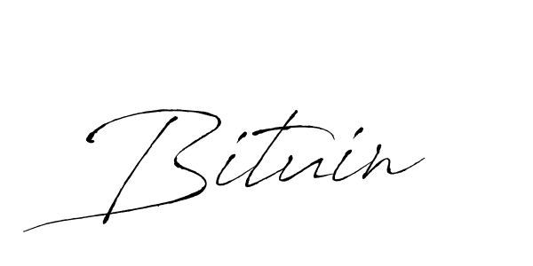 Design your own signature with our free online signature maker. With this signature software, you can create a handwritten (Antro_Vectra) signature for name Bituin. Bituin signature style 6 images and pictures png