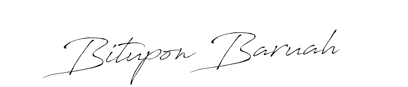Make a beautiful signature design for name Bitupon Baruah. With this signature (Antro_Vectra) style, you can create a handwritten signature for free. Bitupon Baruah signature style 6 images and pictures png