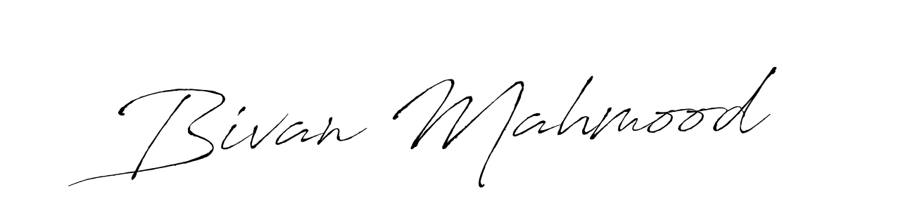 You can use this online signature creator to create a handwritten signature for the name Bivan Mahmood. This is the best online autograph maker. Bivan Mahmood signature style 6 images and pictures png