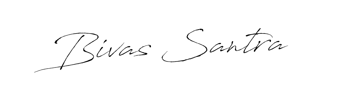 How to make Bivas Santra name signature. Use Antro_Vectra style for creating short signs online. This is the latest handwritten sign. Bivas Santra signature style 6 images and pictures png